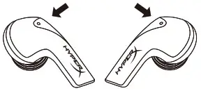 HYPERX 4402231 Cloud Mix Earbuds Gaming Headphones with Mic - Using the Touch Controls