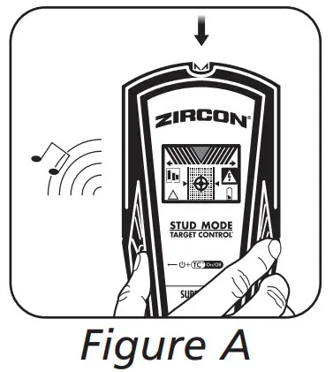 ZIRCON SuperScan H1 Advanced Stud Finder - Figure A