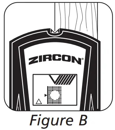 ZIRCON SuperScan H1 Advanced Stud Finder - Figure B