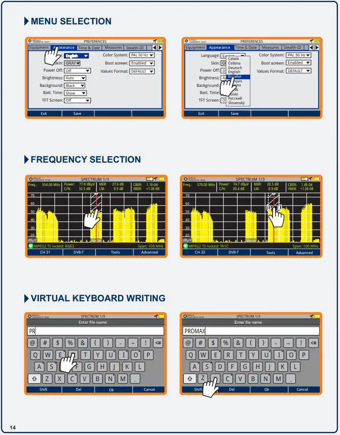 PROMAX Ranger Neo+ Multifunction TV Signal and Spectrum Analyzer fig25
