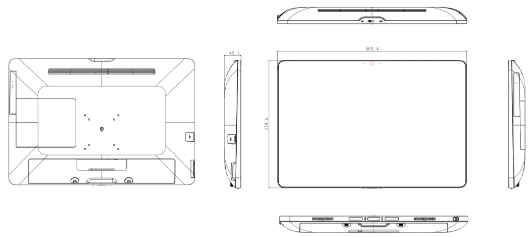 tangent M24T Medix 24 Inch Medical Computer fig 9
