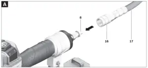 BOSCH GSK 64 Pneumatic Angled Brad Finish Nailer - 2