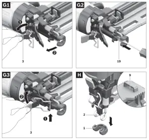BOSCH GSK 64 Pneumatic Angled Brad Finish Nailer - 7