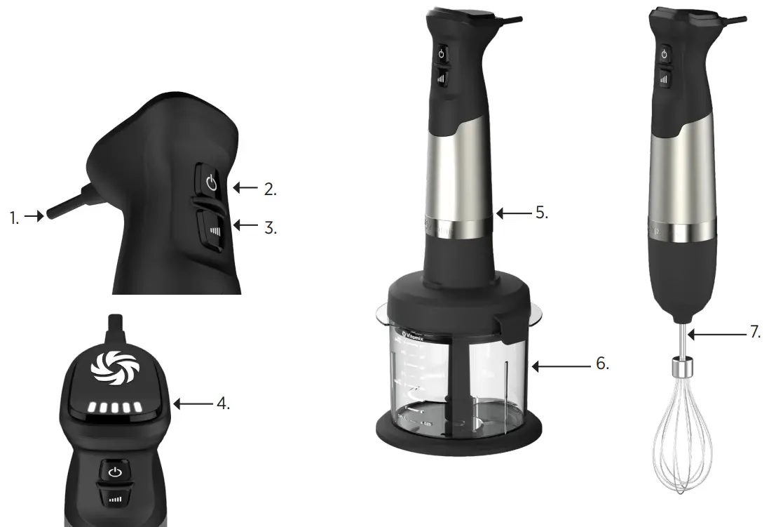 Vitamix VM0219 18 Inch Immersion Blender - Power Cord