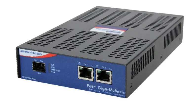 ADVANTECH IMC-490-M1 PoE and PoE+ Giga-McBasic LFPT