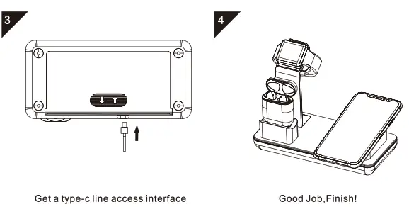 Yfw Technology YFWW006 3 in 1 Wireless Charging Stand - fig7