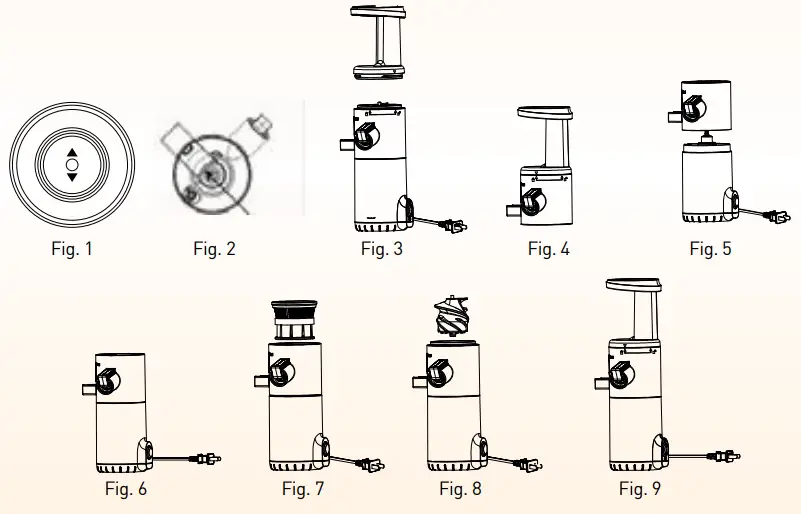 KENT Smart Slow Juicer with 80W Motor-ASSEMBLING