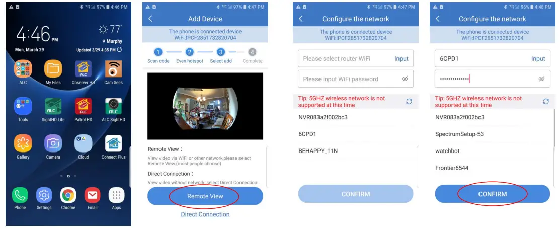 ALC AWF08 SightHD Lite Indoor Panoramic WiFi Camera- Confirm
