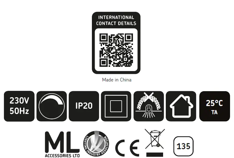 Knightsbridg UNDKIT3WWW 230V 2.5W LED Dimmable Under Cab 7