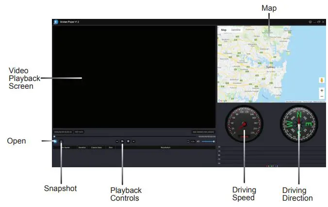 Uniden DASH VIEW 30R Vehicle Recorder - View the Recorded Files
