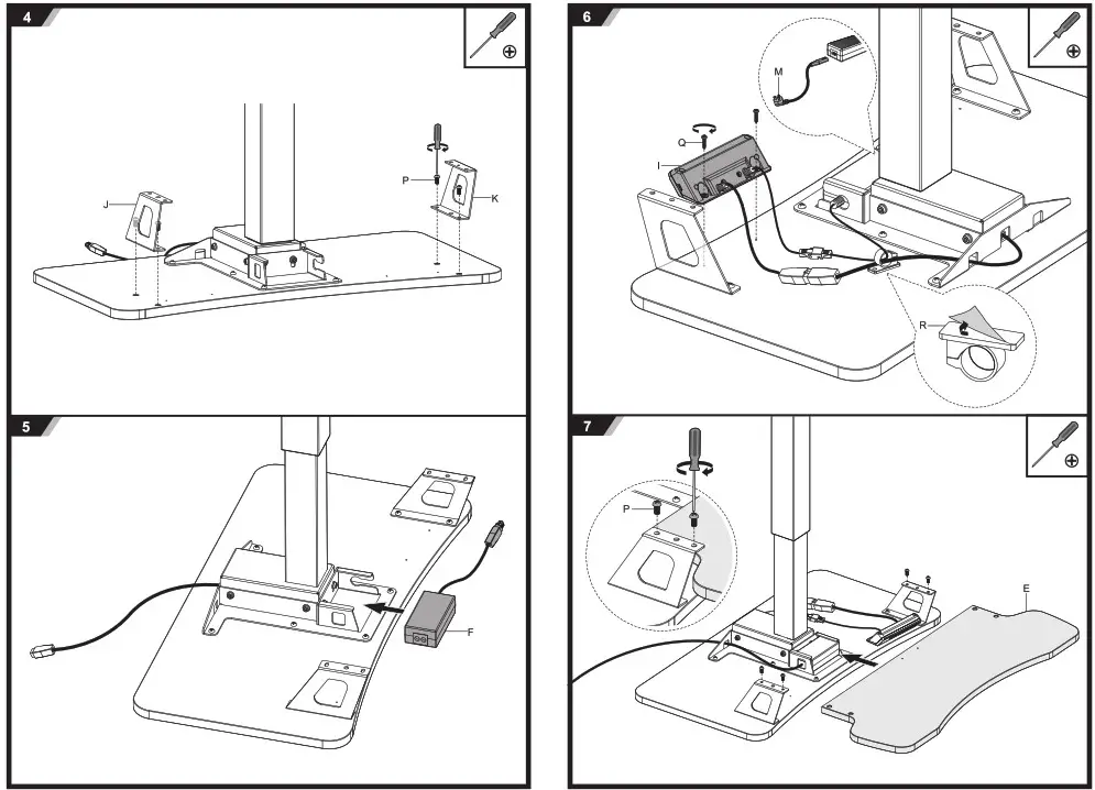 V7 DTMWS Adjustable Mobile Workstation - fig 1