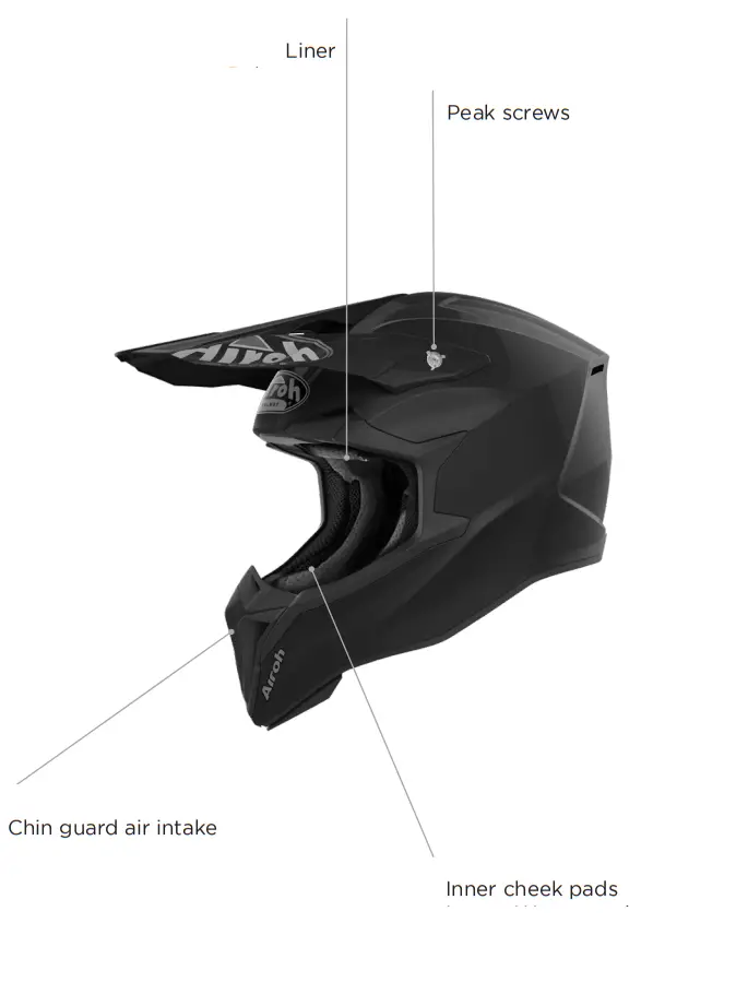 Airoh WRAAP Street Motocross Helmet - FIG5