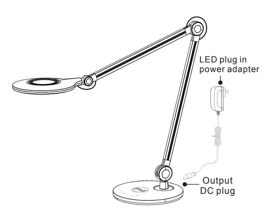 QAZQA 103914 Don LED Dimmable Table Lamp-