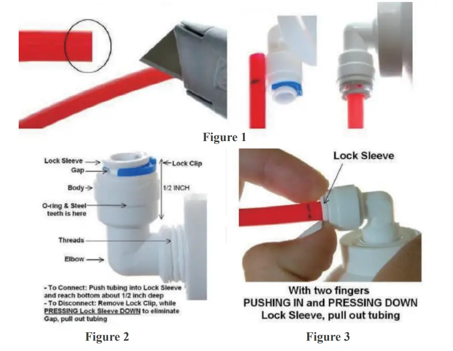 Geekpure RO5 5 75GPD 5 Stage Reverse Osmosis Replacement Water Filter Set - fij 2