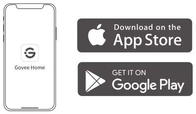 Govee RGB LED Strip Lights - Download the Govee Home app from the App Store or Google Play