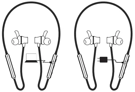 LITOSSA MF BHD03 Flex S2 Wireless Neckband Headphones - recharging