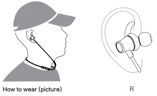 LITOSSA MF BHD03 Flex S2 Wireless Neckband Headphones - wear the earphones