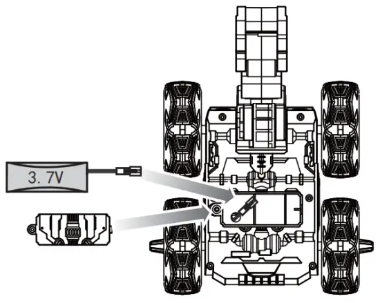 SKYTECH L804 8.5 Inch R C Stunt Excavator - Battery