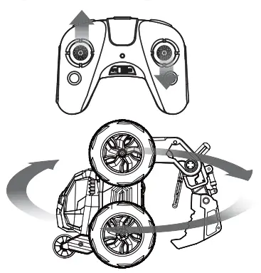 SKYTECH L804 8.5 Inch R C Stunt Excavator - Upright 1