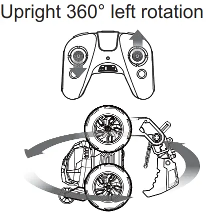SKYTECH L804 8.5 Inch R C Stunt Excavator - upright