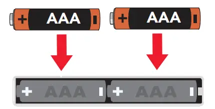 Install the batteries