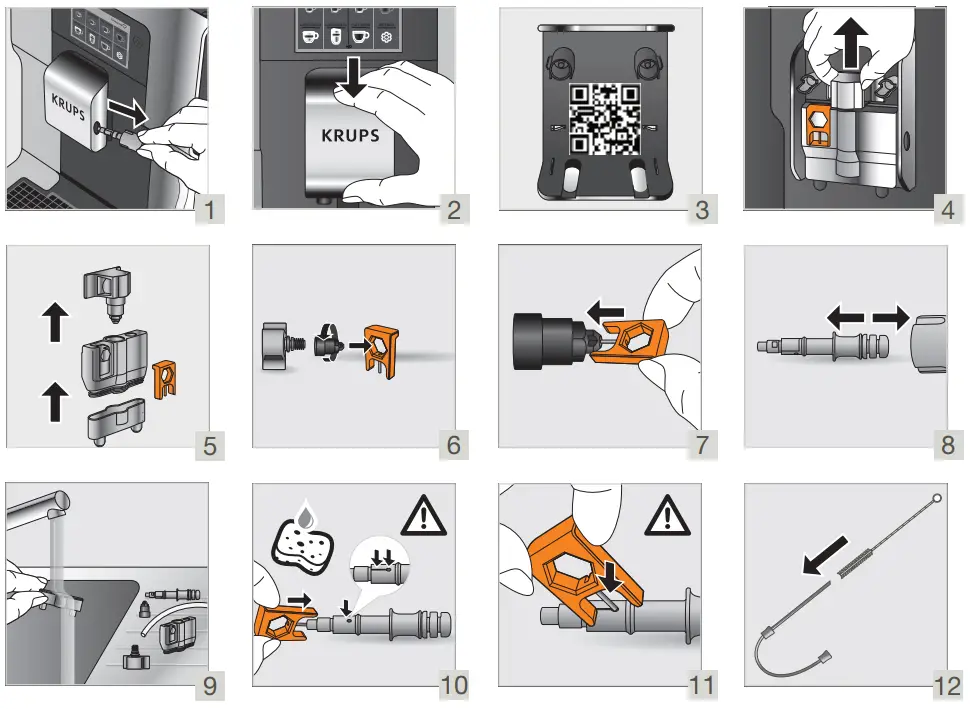 KRUPS EA873 Semi Automatic Espresso Machine - CLEANING
