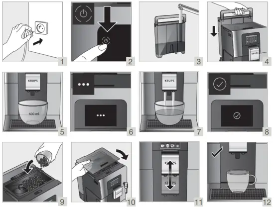 KRUPS EA873 Semi Automatic Espresso Machine - Fig