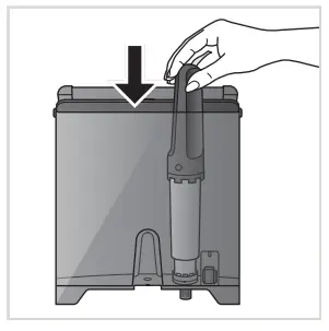 KRUPS EA873 Semi Automatic Espresso Machine - container