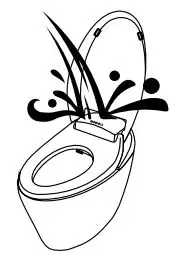 OVE Smart Toilet Instruction Manual - Be careful not to spill water