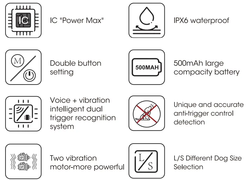 lightinthebox B601 Bark Control Collar - fig 1