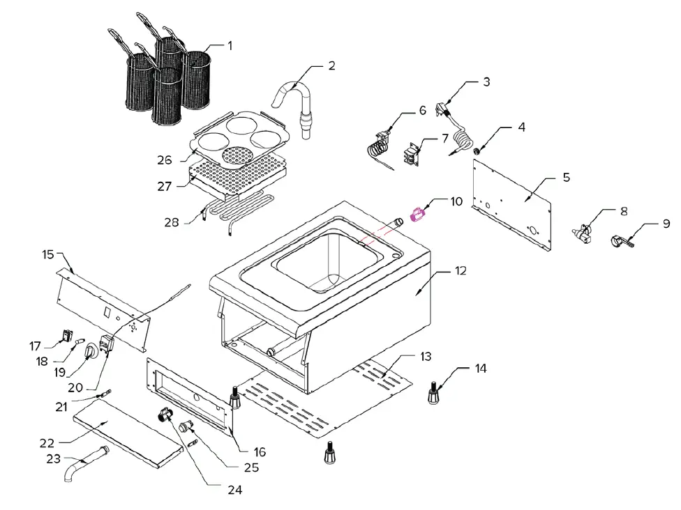Avantco lectric Countertop Pasta Cooker-