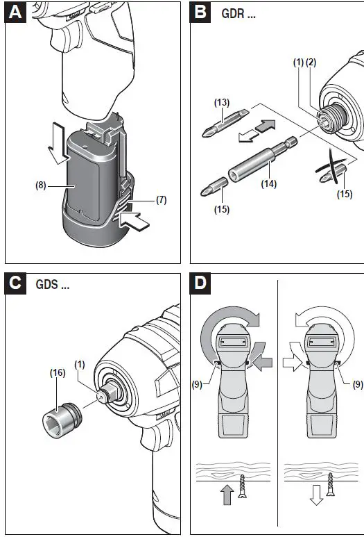BOSCH GDR 12V-110 Professional Cordless Impact Driver 2