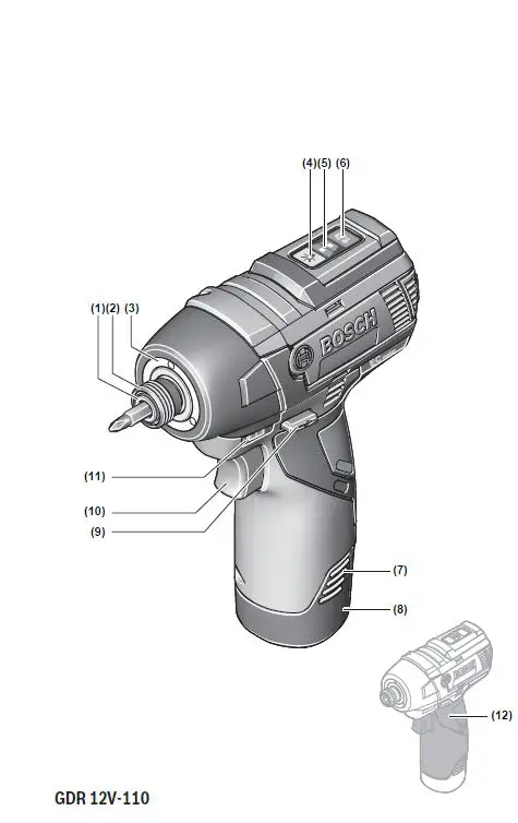 BOSCH GDR 12V-110 Professional Cordless Impact Driver 313