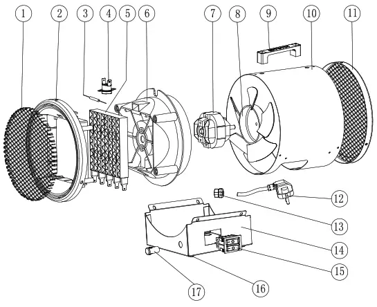 TROTEC TDS 10 M Ceramic Fan Heater Instruction - overvew1