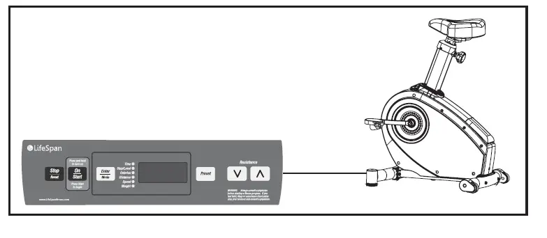 Lifespan C3-DT3 Standing Disk Bike and Console