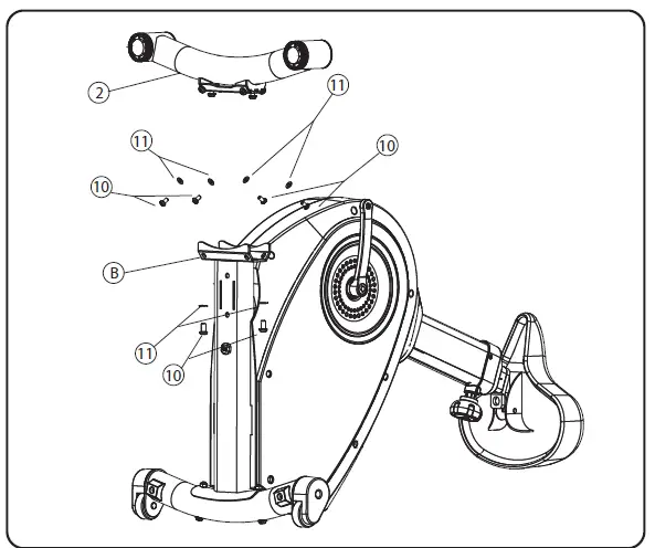 Lifespan C3-DT3 Standing Disk Bike and Console