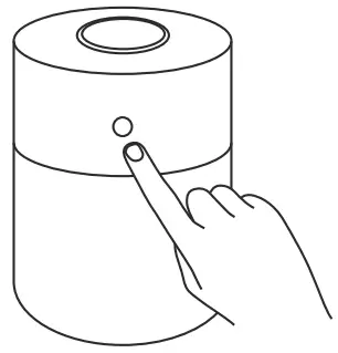 Gingko Smart Diffuser Lamp diffuser lamp the button for