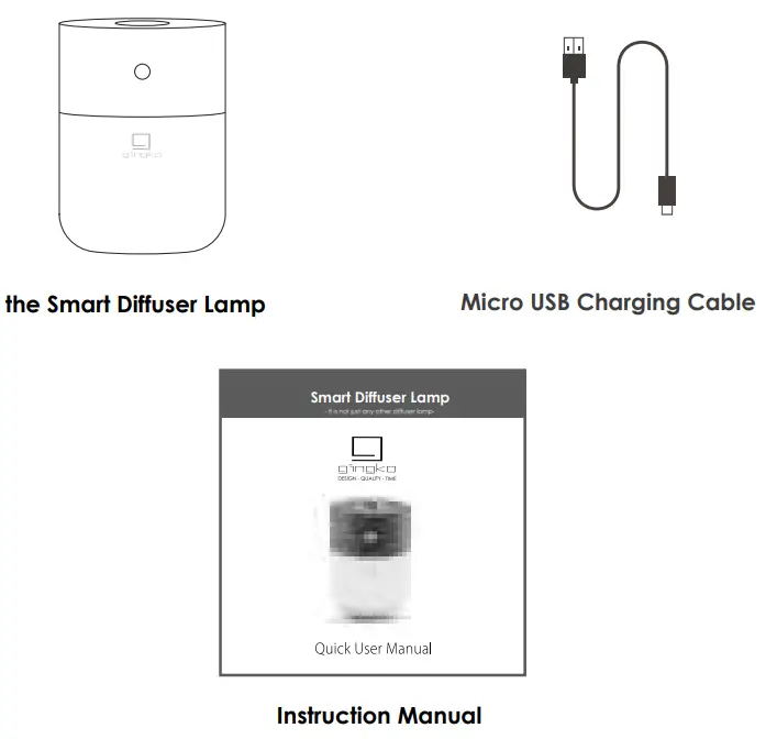 Gingko Smart Diffuser Lamp the Smart Diffuser Lamp