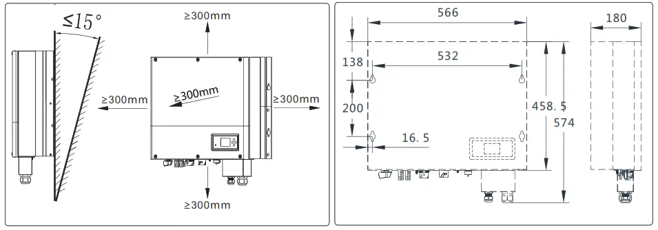 filename Manual de instalare Invertor hibrid monofazat Growatt SPH30006000 single phase Hybrid Inverter - Installation