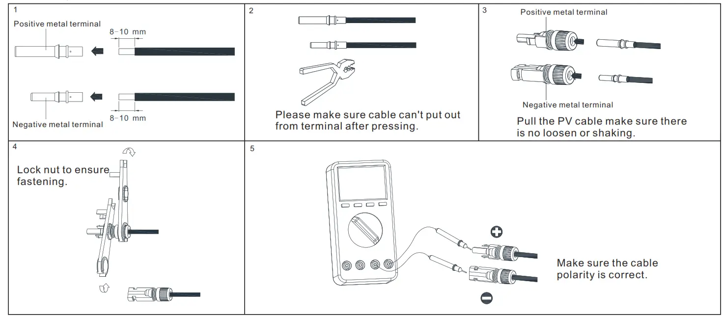 filename Manual de instalare Invertor hibrid monofazat Growatt SPH30006000 single phase Hybrid Inverter - fig 5
