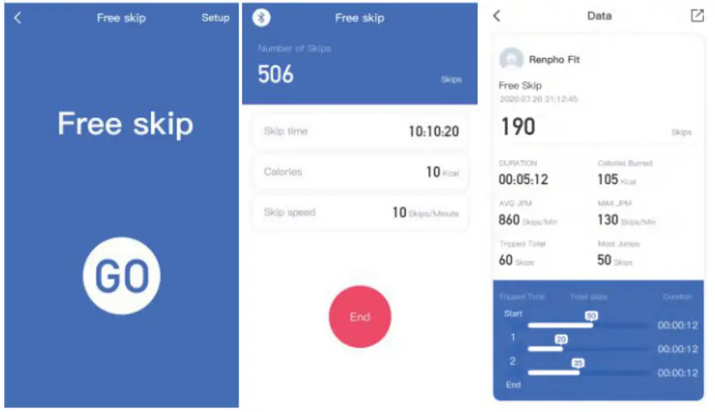 RENPHO R-Q001 Smart Healthy Living Smart Jump Rope - Free