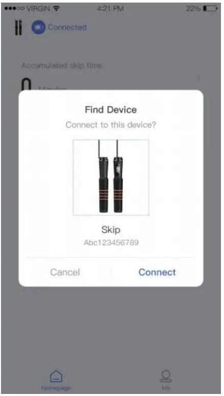 RENPHO R-Q001 Smart Healthy Living Smart Jump Rope - device