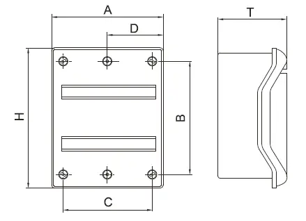 hager VE106U 6 Module Insulated IP55 Enclosure-5