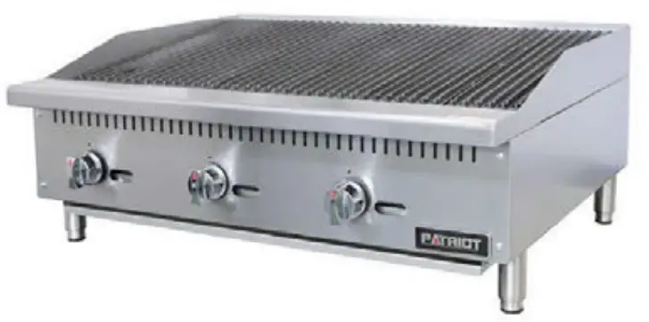PATRIOT PT CB12 M Gas Countertop Charbroiler