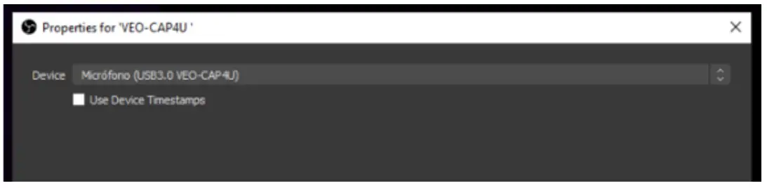ECLER VEO CAP4U AV INTERFACES Professional USB Video Capture - parameters
