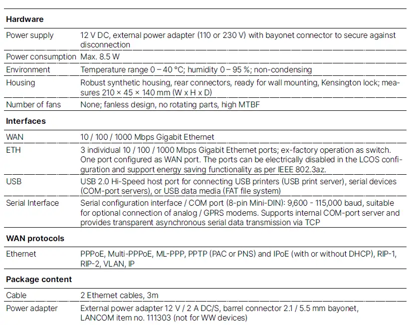 LANCOM 1640E Business VPN Router FIG 7