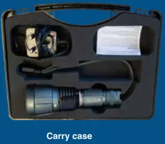 NightSearcher New Magnum 3000 Rechargeable Flashlight - Carry case