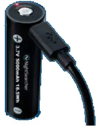 NightSearcher New Magnum 3000 Rechargeable Flashlight - Li-ion