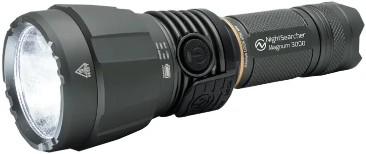 NightSearcher New Magnum 3000 Rechargeable Flashlight