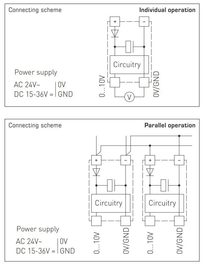 S S REGELTECHNIK THERMASGARD ATM2 Outside Temperature or Wet Room Temperature Measuring Transducer - Connecting Shem